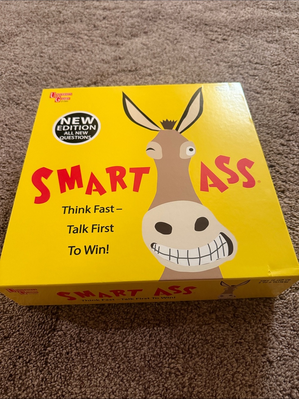 Smart Ass Family Party Game - Yellow Box